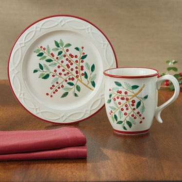Simply Holly Dessert Plates - Set of 4 Park Designs - The Fox Decor